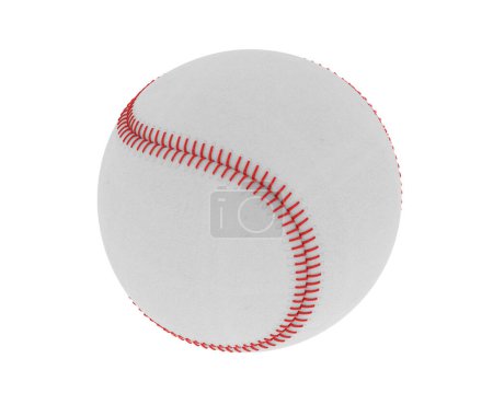 Téléchargez les photos : Balle de baseball isolée sur fond blanc - en image libre de droit