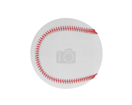 Téléchargez les photos : Baseball isolé sur blanc avec chemin de coupe - en image libre de droit