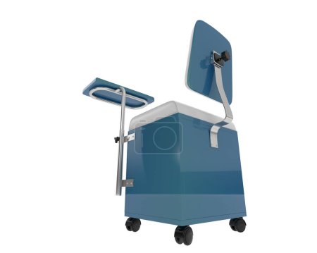 Photo for Beauty chair isolated on white background. 3d rendering - illustration - Royalty Free Image