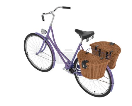 Foto de Bicicleta clásica con cestas - Imagen libre de derechos