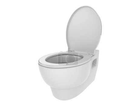 Téléchargez les photos : Icône de bol de toilette moderne - en image libre de droit