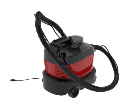 Photo for Vacuum cleaner isolated on white background. 3d rendering - illustration - Royalty Free Image