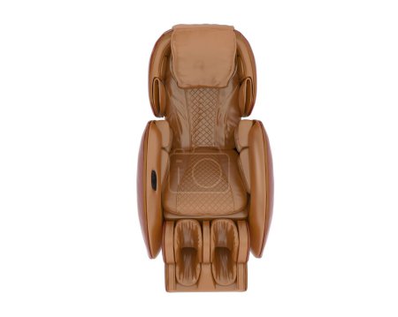 Photo for Massage chair isolated on white background. 3d rendering - illustration - Royalty Free Image