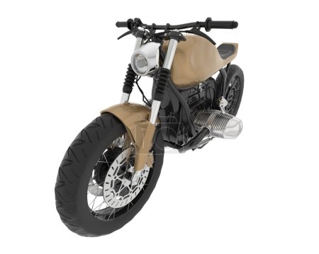 Téléchargez les photos : Luxueuse moto isolée sur fond blanc - en image libre de droit