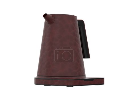 Photo for Kettle isolated on white background. 3d rendering - illustration - Royalty Free Image