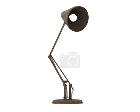 Photo for Desk lamp isolated on white background. 3d rendering - illustration - Royalty Free Image