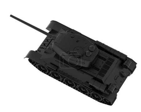 Foto de Tank isolated on white background. 3d rendering - Imagen libre de derechos