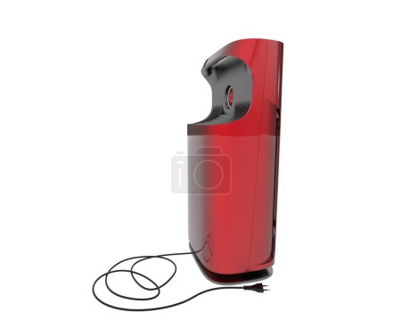Photo for Air purifier isolated on background. 3d rendering - Royalty Free Image