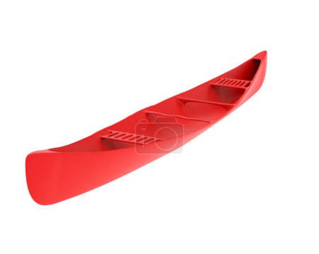 Photo for Canoe isolated on background. 3d rendering - Royalty Free Image