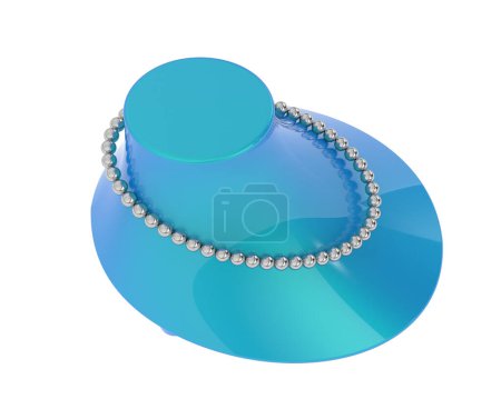 Téléchargez les photos : Perles isolées sur fond. rendu 3d - illustration - en image libre de droit