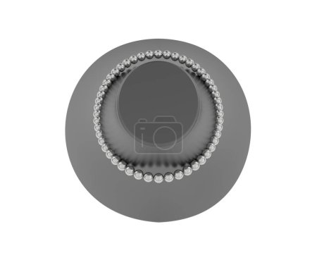 Téléchargez les photos : Perles isolées sur fond. rendu 3d - illustration - en image libre de droit