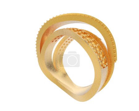 Photo for Ring isolated on background. 3d rendering - illustration - Royalty Free Image