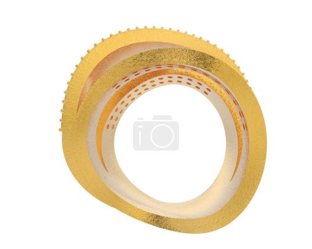 Photo for Ring isolated on background. 3d rendering - illustration - Royalty Free Image