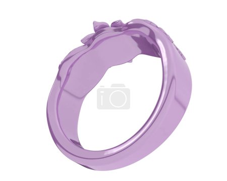 Photo for Engagement ring isolated on white background - Royalty Free Image