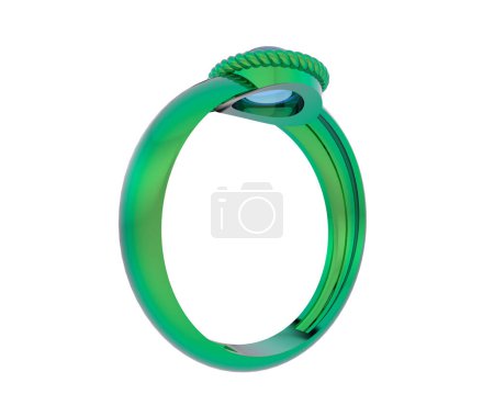 Photo for Engagement ring isolated on white background - Royalty Free Image