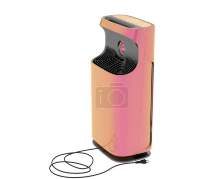 Photo for Air purifier isolated on background. 3d rendering - illustration - Royalty Free Image