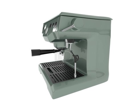 Photo for Coffee machine isolated on background. 3d rendering - illustration - Royalty Free Image