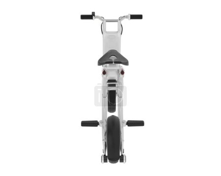 Photo for Electric bike isolated on background. 3d rendering - illustration - Royalty Free Image