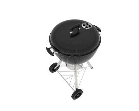 Photo for A barbecue grill on a white background - Royalty Free Image