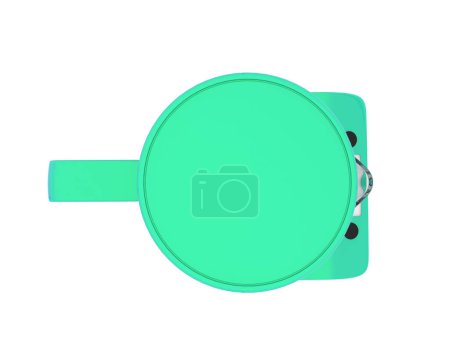 Photo for Electrical kettle isolated on white background. 3d rendering - illustration - Royalty Free Image