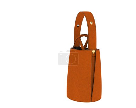 Photo for Lady bag isolated on white background. 3d rendering - illustration - Royalty Free Image