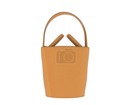 Photo for Lady bag isolated on white background. 3d rendering - illustration - Royalty Free Image