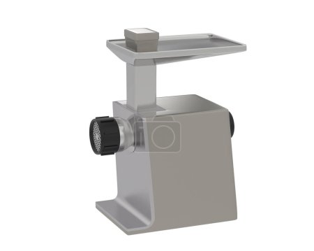 Photo for Meat grinder isolated on white background. 3d rendering - illustration - Royalty Free Image