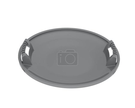 Photo for Slider Sled isolated on background. 3d rendering - illustration - Royalty Free Image