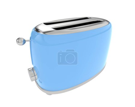 Photo for Toaster isolated on background. 3d rendering - illustration - Royalty Free Image