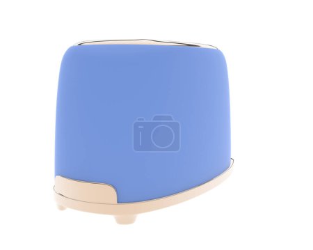 Photo for Toaster isolated on background. 3d rendering - illustration - Royalty Free Image