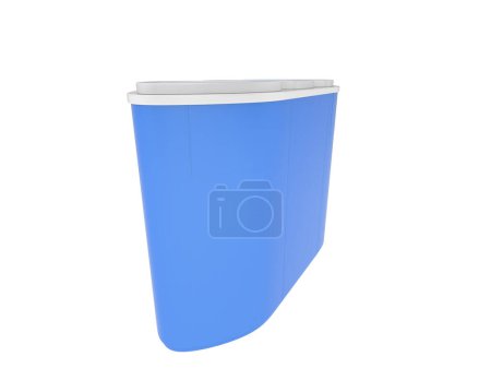 Photo for Waste Bin isolated on white , 3d illustration - Royalty Free Image