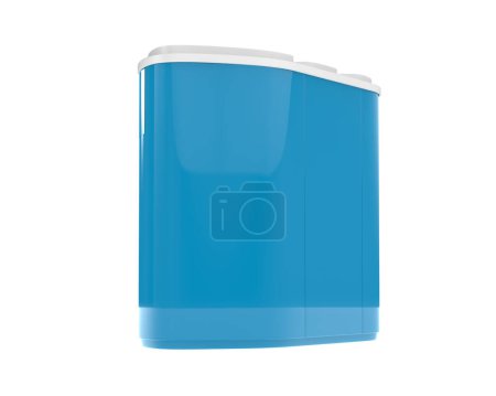 Photo for Waste Bin isolated on white , 3d illustration - Royalty Free Image