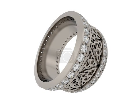 Photo for Beautiful  ring  isolated on white background. - Royalty Free Image