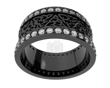 Photo for Beautiful  ring  isolated on white background. - Royalty Free Image