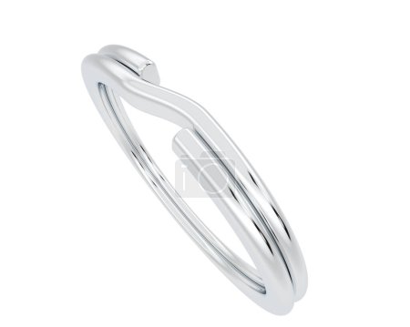 Photo for Key ring design isolated on white background - Royalty Free Image