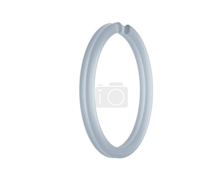 Photo for Key ring design isolated on white background - Royalty Free Image