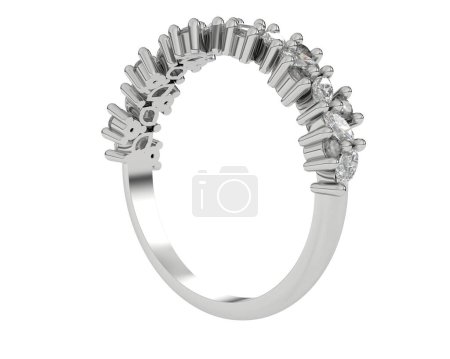 Photo for Beautiful Engagement   ring isolated on background. - Royalty Free Image