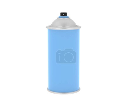 Téléchargez les photos : Spray peut isolé sur fond blanc. rendu 3d - illustration - en image libre de droit