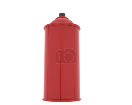 Photo for Spray can isolated on white background. 3d rendering - illustration - Royalty Free Image
