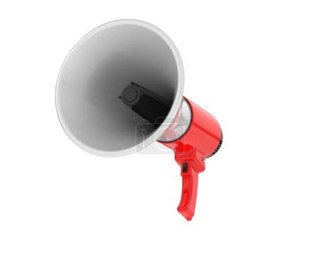 Photo for Megaphone isolated on background. 3d rendering - illustration - Royalty Free Image