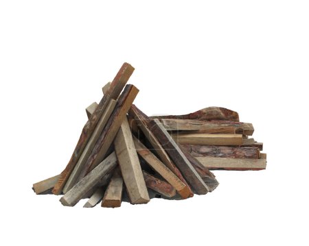 Photo for Wood for fire isolated on background. 3d rendering - illustration - Royalty Free Image