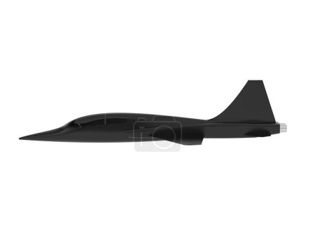 Foto de Jet fighter aislado sobre fondo blanco. representación 3d - ilustración - Imagen libre de derechos
