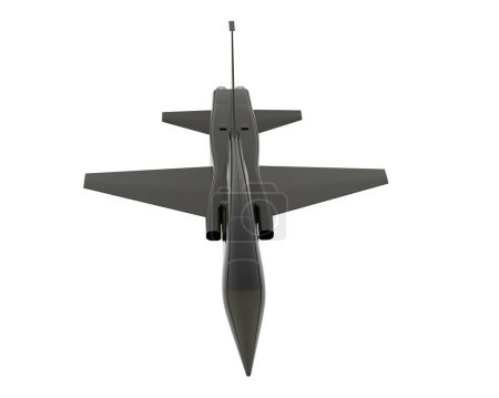Photo for Jet fighter isolated on white background. 3d rendering - illustration - Royalty Free Image