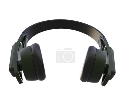 Téléchargez les photos : Écouteurs isolés sur fond blanc - en image libre de droit