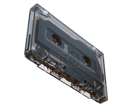 Bandkassette isoliert auf weißem Hintergrund 