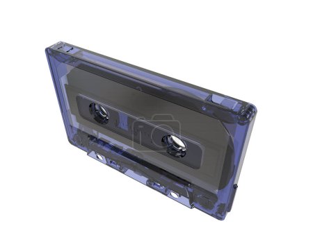 tape cassette isolated on white background 