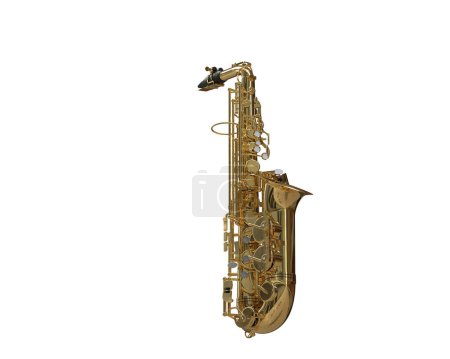 Photo for Saxophone isolated on white background. - Royalty Free Image