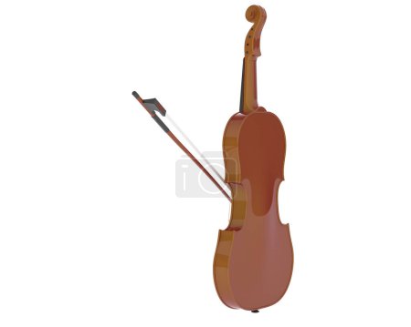 Photo for Violin isolated on white background - Royalty Free Image