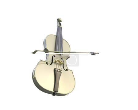 Photo for Violin isolated on white background - Royalty Free Image