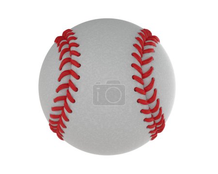 Photo for 3d illustration of isolated baseball on white background - Royalty Free Image